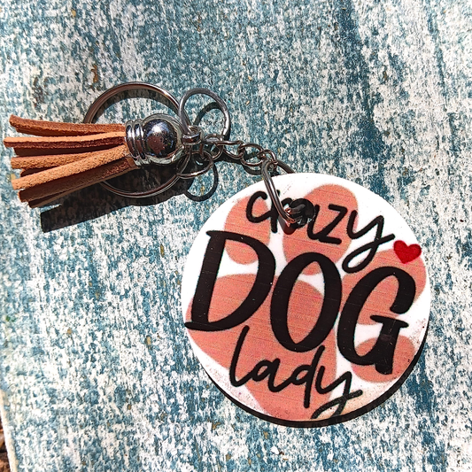 Crazy Dog Lady Keyring - Snarky Junkie