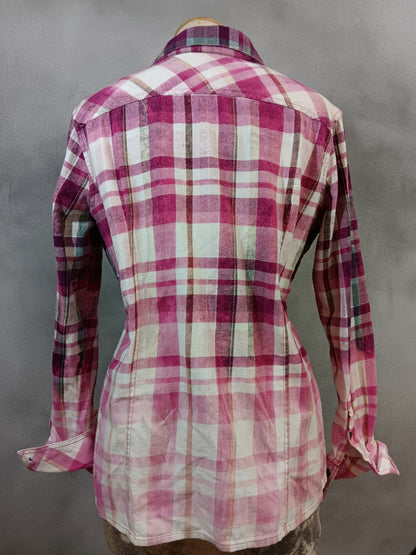 Red pink flannel Shirt - Snarky Junkie