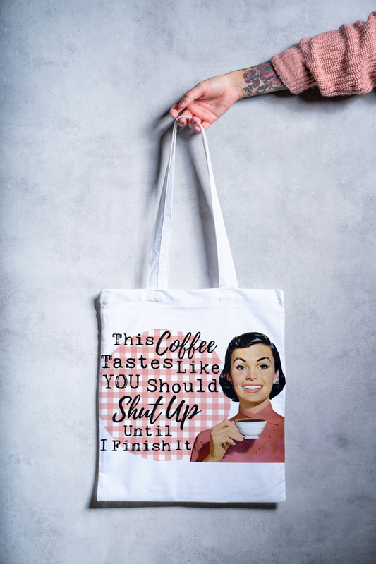 Tote Bag - Coffee Theme - Snarky Junkie