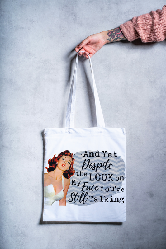 snarky tote bag